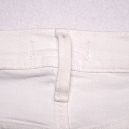 Madewell Midrise Kick-Out White Denim Perfect Summer Jeans NWT 25