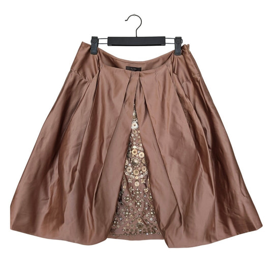 Vera Wang FW2007 Runway Silk Embroidered Skirt 42/8
