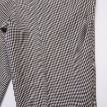 Santorelli Made in Italy Wool Dress Pants Micro Houndstooth Pleated Luxury Serge