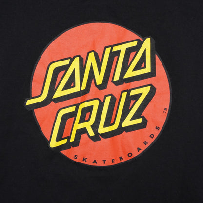 Santa Cruz Skateboards T-Shirt Men’s Medium Black Logo Front & Back Graphic