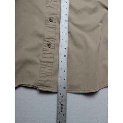 Wrangler Work Shirt Khaki Color Men's Size Large