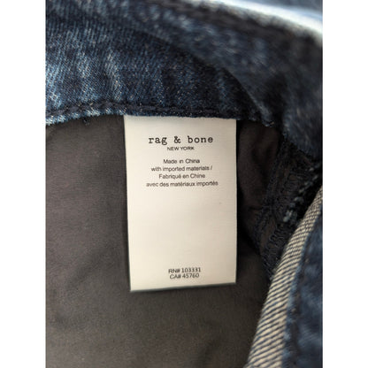 Rag and Bone Kaihara Japanese Denim Maxi Skirt Split Front 29