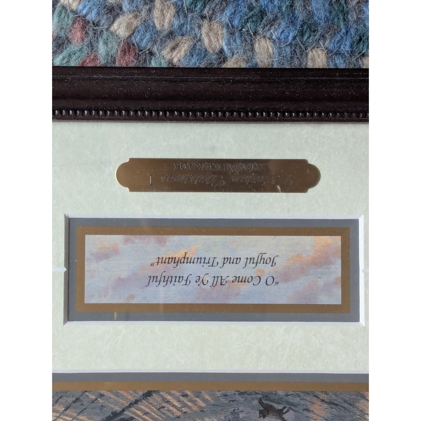 Thomas Kinkade Victorian Christmas I “O Come All Ye Faithful” COA Accent print