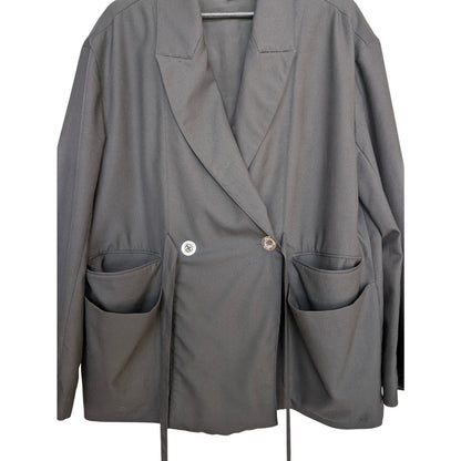 Opening Ceremony Oversized Black Blazer with Sash M