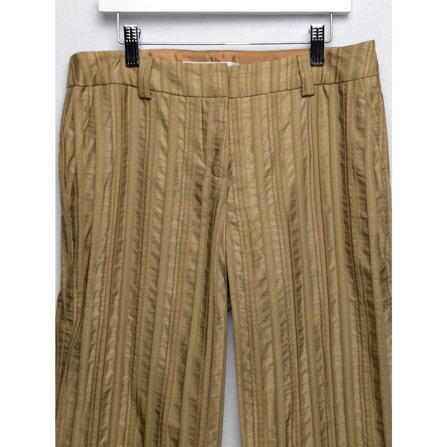 Trina Turk Gold Striped Pants Size 4