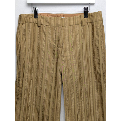 Trina Turk Gold Striped Pants Size 4