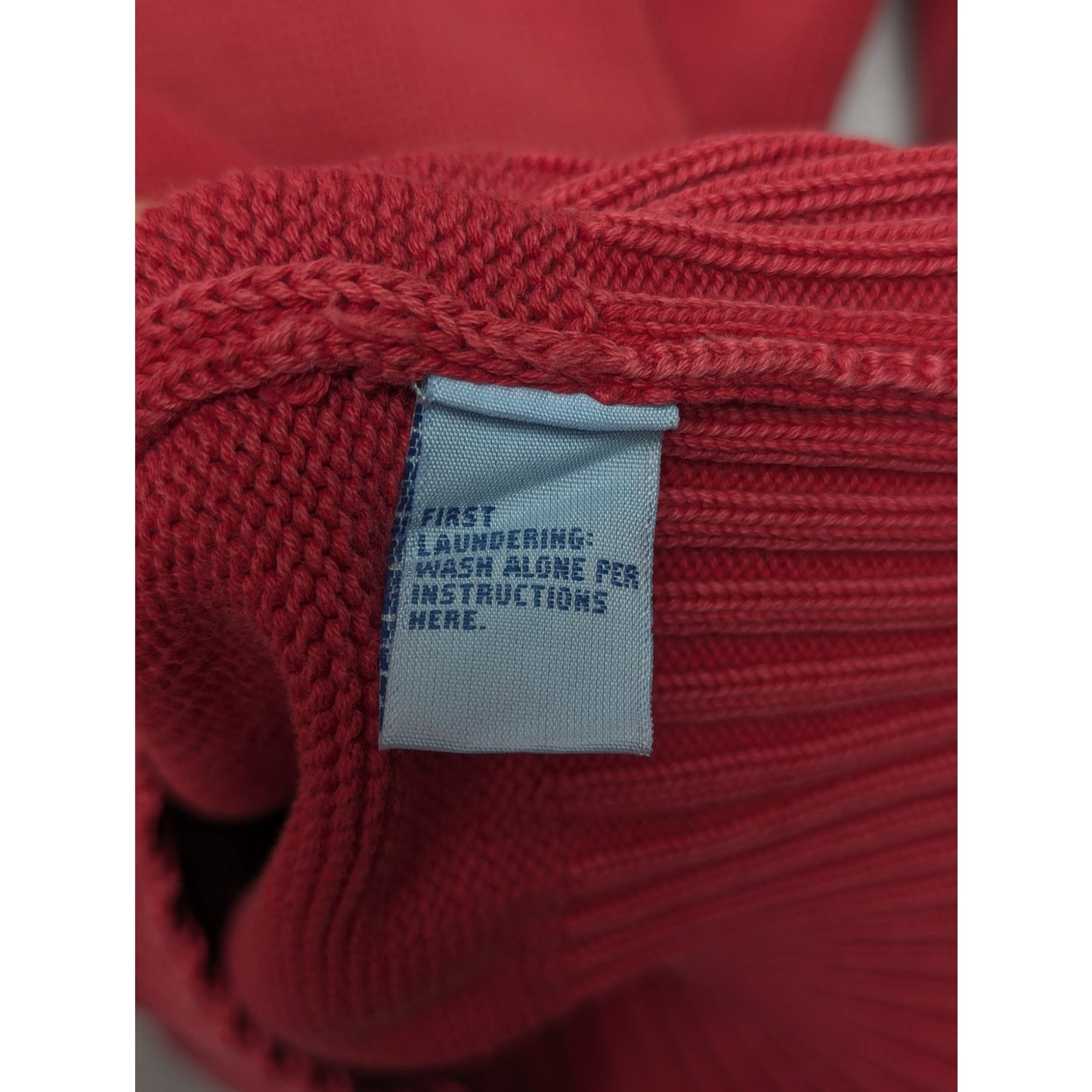 Vintage Sperry Top Sider Red Cotton Crewneck Sweater Men's Size M