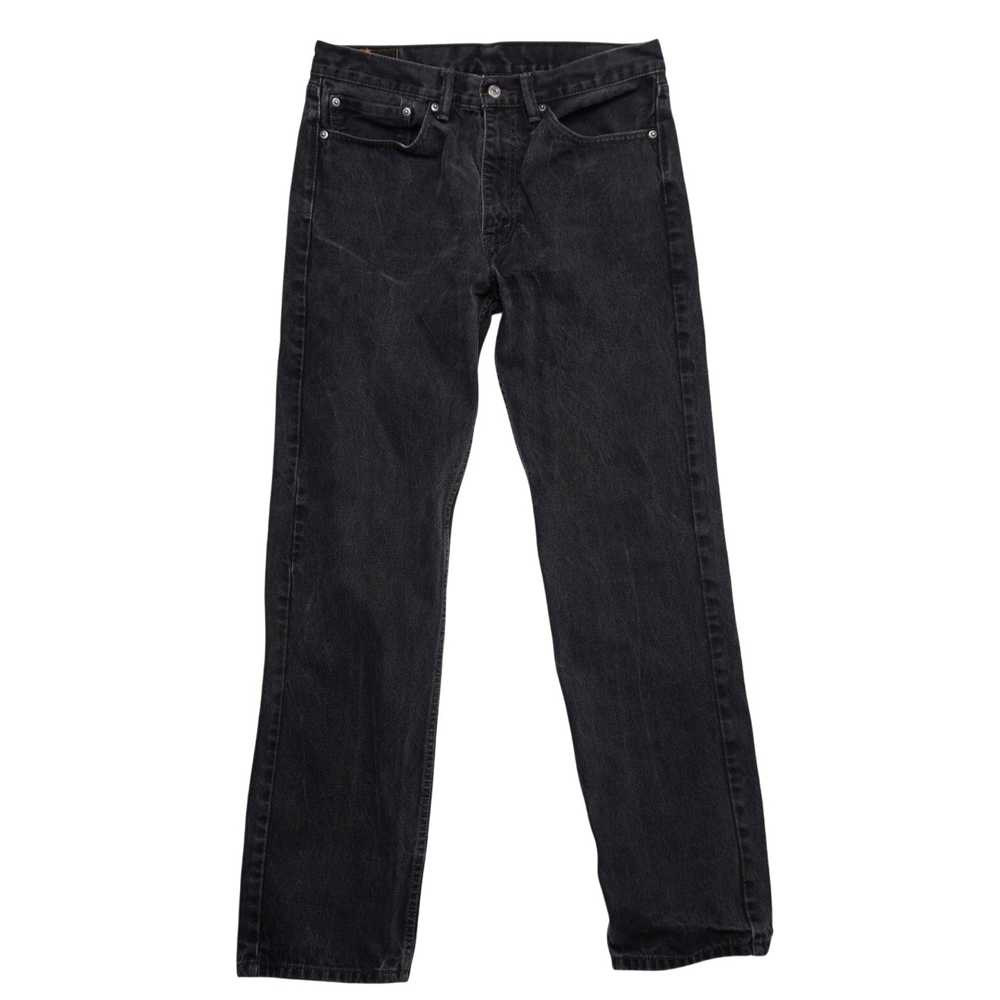 Levi's 505 Black Jeans Men's W34 L34 Straight Fit Made in Indonesia