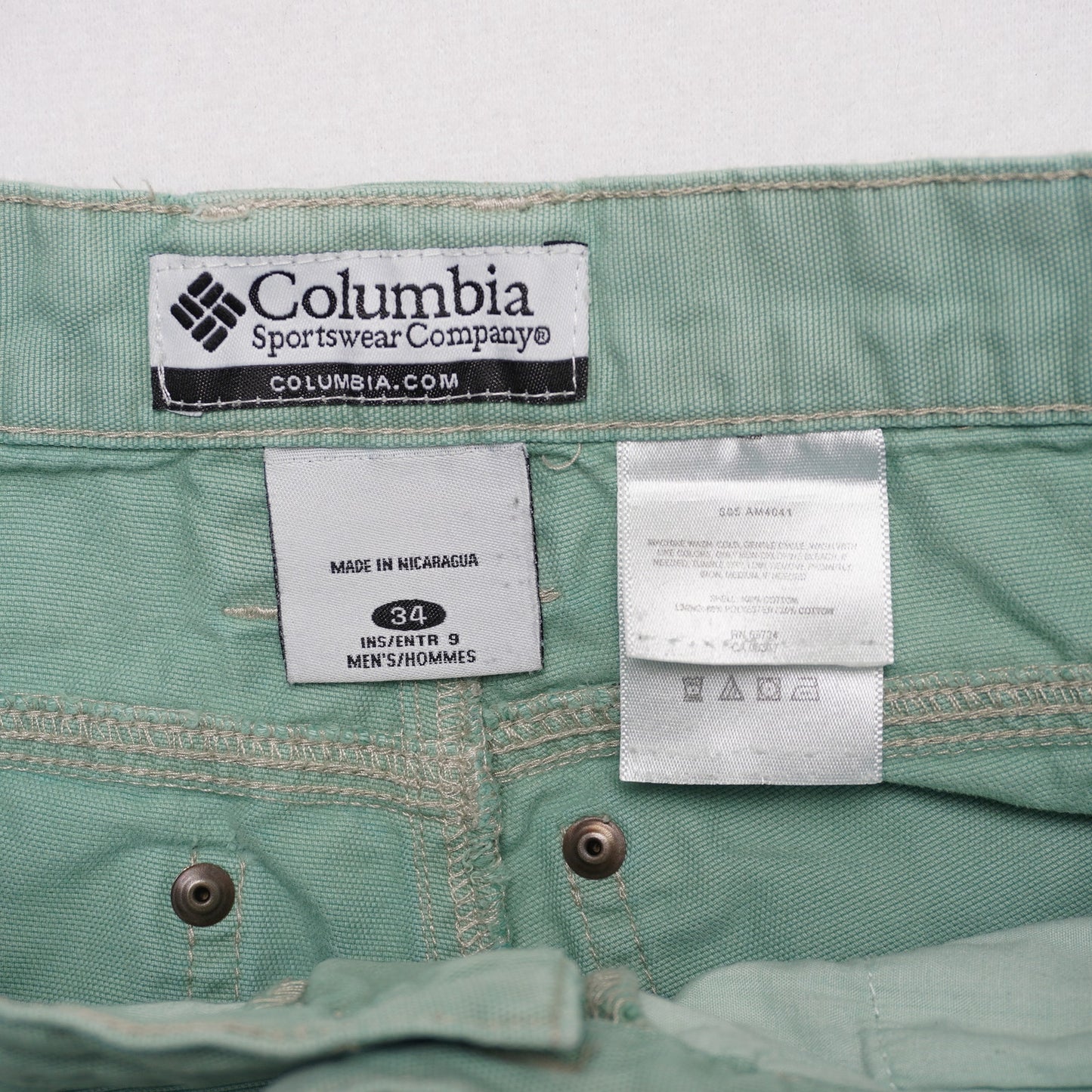 Columbia Sportswear Men’s Cargo Shorts Green Outdoor Utility Hiking Fishing