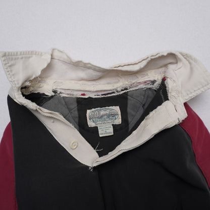 Vintage Britches Great Outdoors Rugby Shirt Patch Striped Grunge Distressed