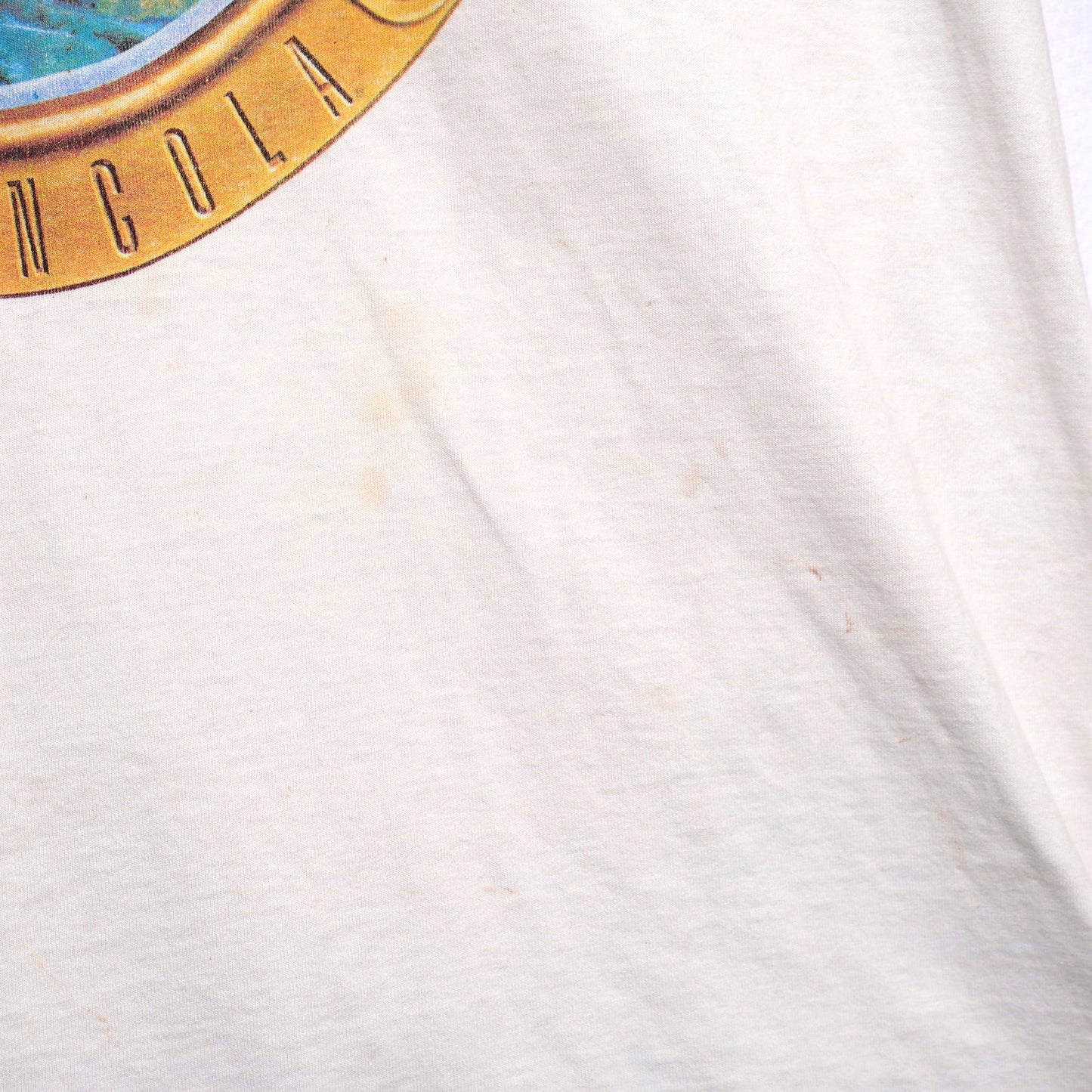 Vintage 1993 7UP Cruise-UN for Treasure USS Lincoln T-Shirt Single Stitch Promo