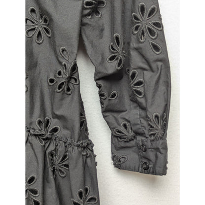 Simone Rocha x HM Black Voluminous Eyelet Dress Size S