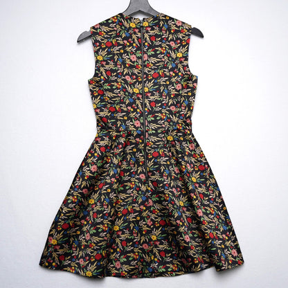 Jill Stuart Collection Fit & Flare Dress Sleeveless Floral Cocktail Party Dress