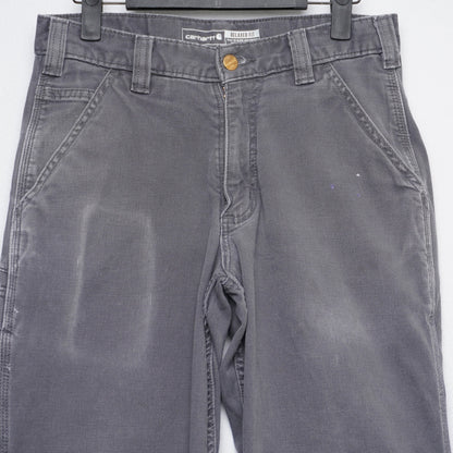 Carhartt Work Pants – Men's 30x30 – Distressed Gray Carpenter Utility Pants