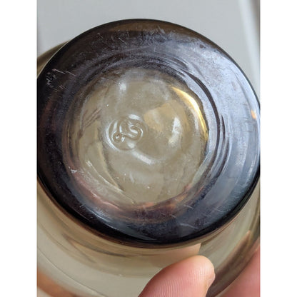 Vintage Cancer Zodiac Drinking Glass – Astrology Barware – Smoky Glass Crab Cup