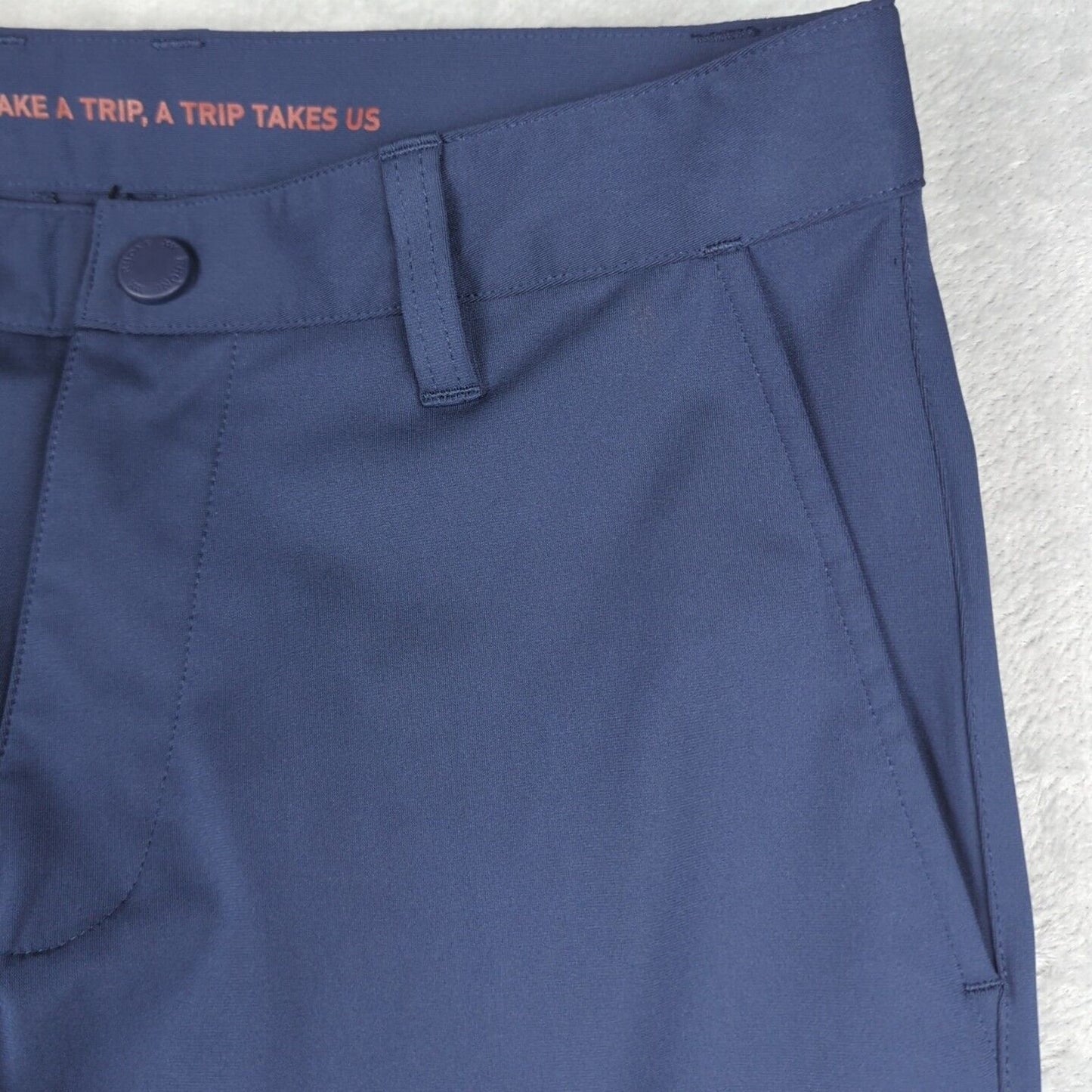Men's Rhone Blue Commuter Pants Performance Chinos Size 28