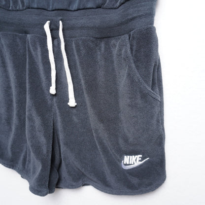 Nike Heritage Terry Cloth Romper Black Girls Size Large