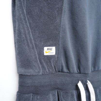 Nike Heritage Terry Cloth Romper Black Girls Size Large