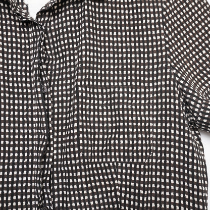 Weekend Max Mara Shirt Dress Women’s Checkered Short Sleeve Midi Pocketsl.,/;