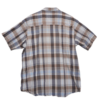 MK Mountain Khakis Plaid Shirt XL Jackson Hole Wyoming Outdoor Short Sleeve