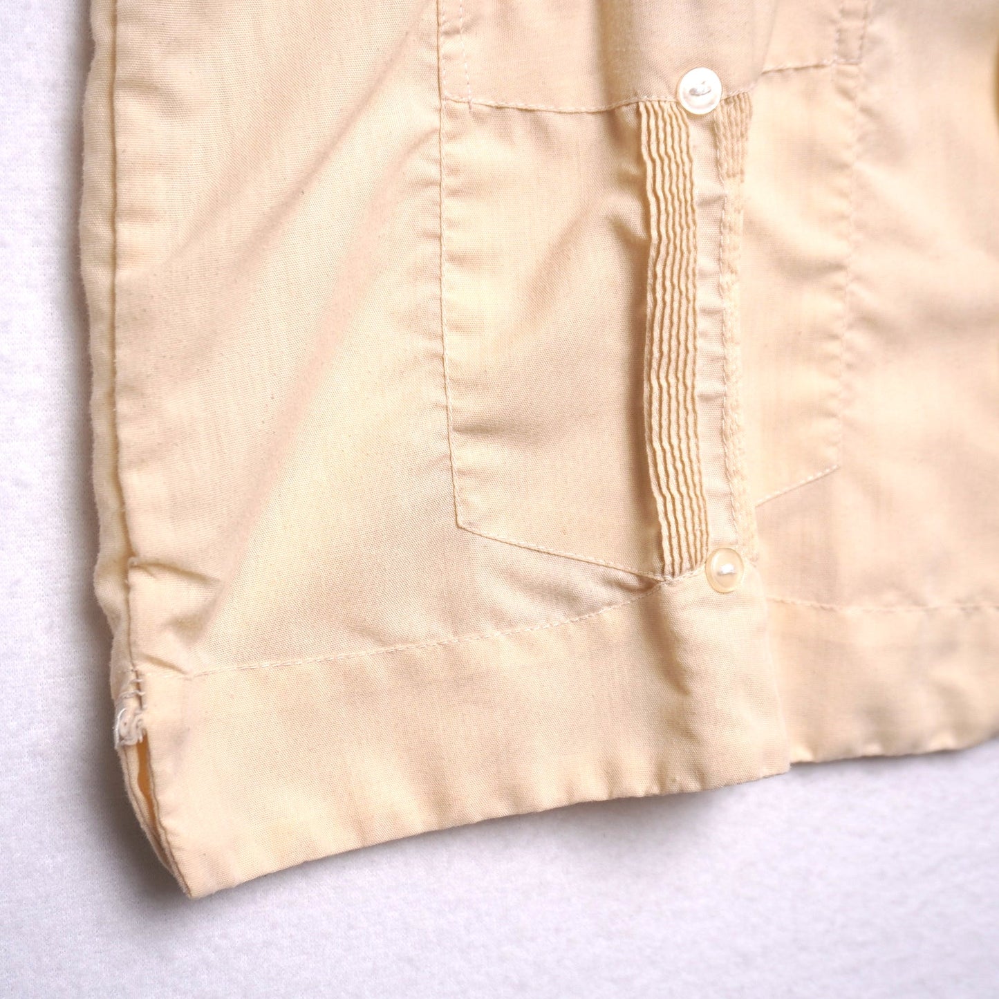 Vintage Farah Embroidered Guayabera Shirt Cuban Style 42