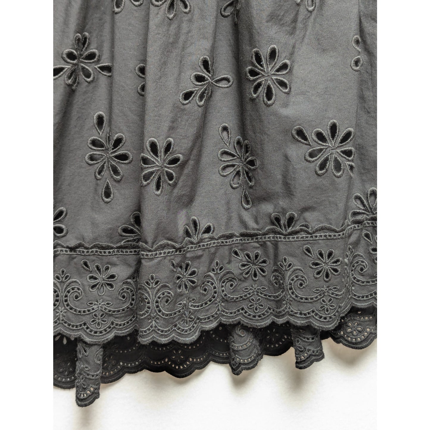 Simone Rocha x HM Black Voluminous Eyelet Dress Size S
