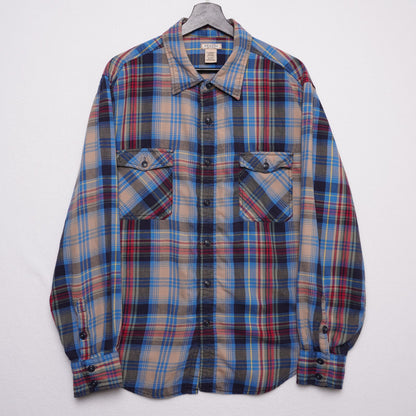 Arizona Jean Co. Men’s Plaid Flannel Button Up Shirt Vintage Grunge