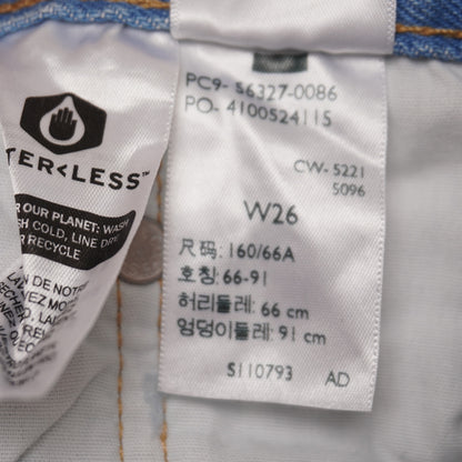 Levi's Premium 501 Cut Off Shorts Women's 26 Distressed 100% Cotton Button Fly