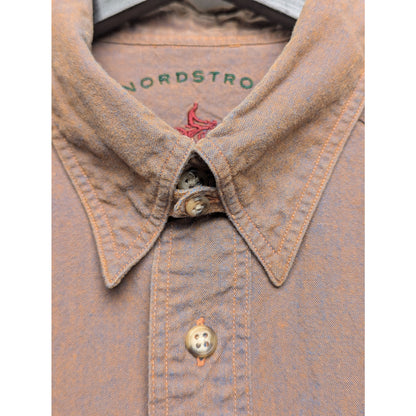 Nordstrom "The Natural Style" Two-Toned Shirt *Brown/Blue* Size 15½ L
