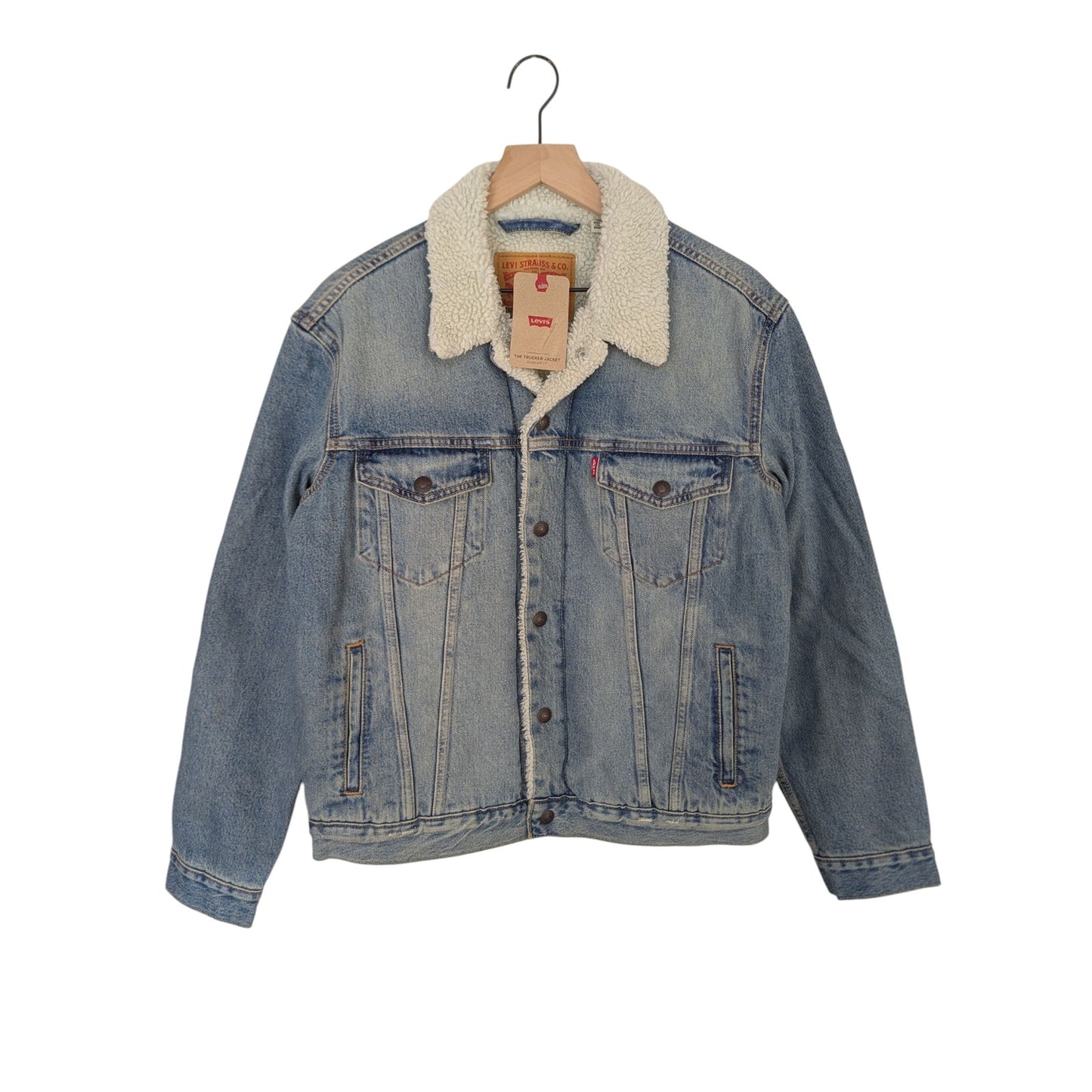 Levi's Sherpa Lined Denim Trucker Jacket Size Medium NWT