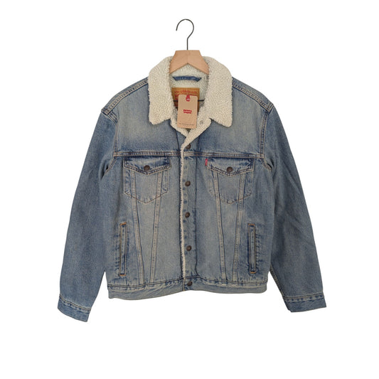 Levi's Sherpa Lined Denim Trucker Jacket Size Medium NWT