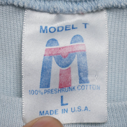 VTG San Francisco Baby Doll T Blue Graphic Print 100% Cotton