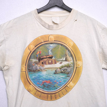 Vintage 1993 7UP Cruise-UN for Treasure USS Lincoln T-Shirt Single Stitch Promo