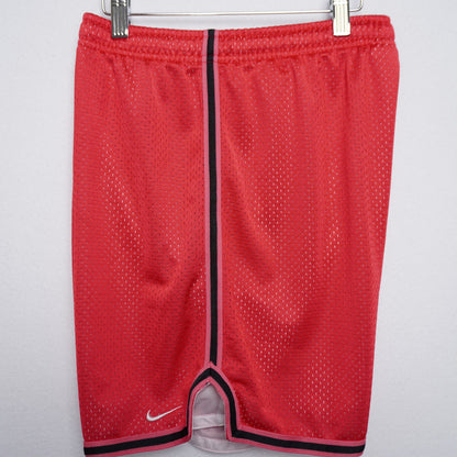 Nike Red Mesh Shorts with Dark Trim Drawstring Size M Y2K Retro