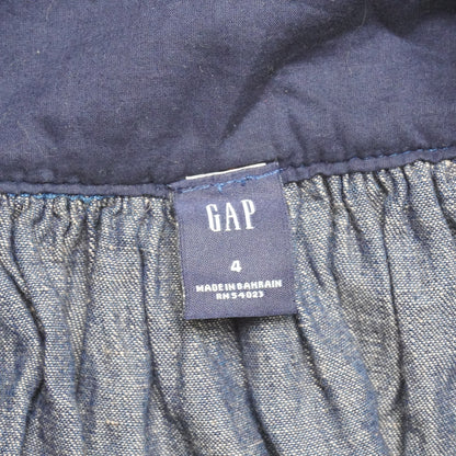 GAP Denim Mini Skirt Size 4 High Waist A-Line 15.5" Waist 20" Length