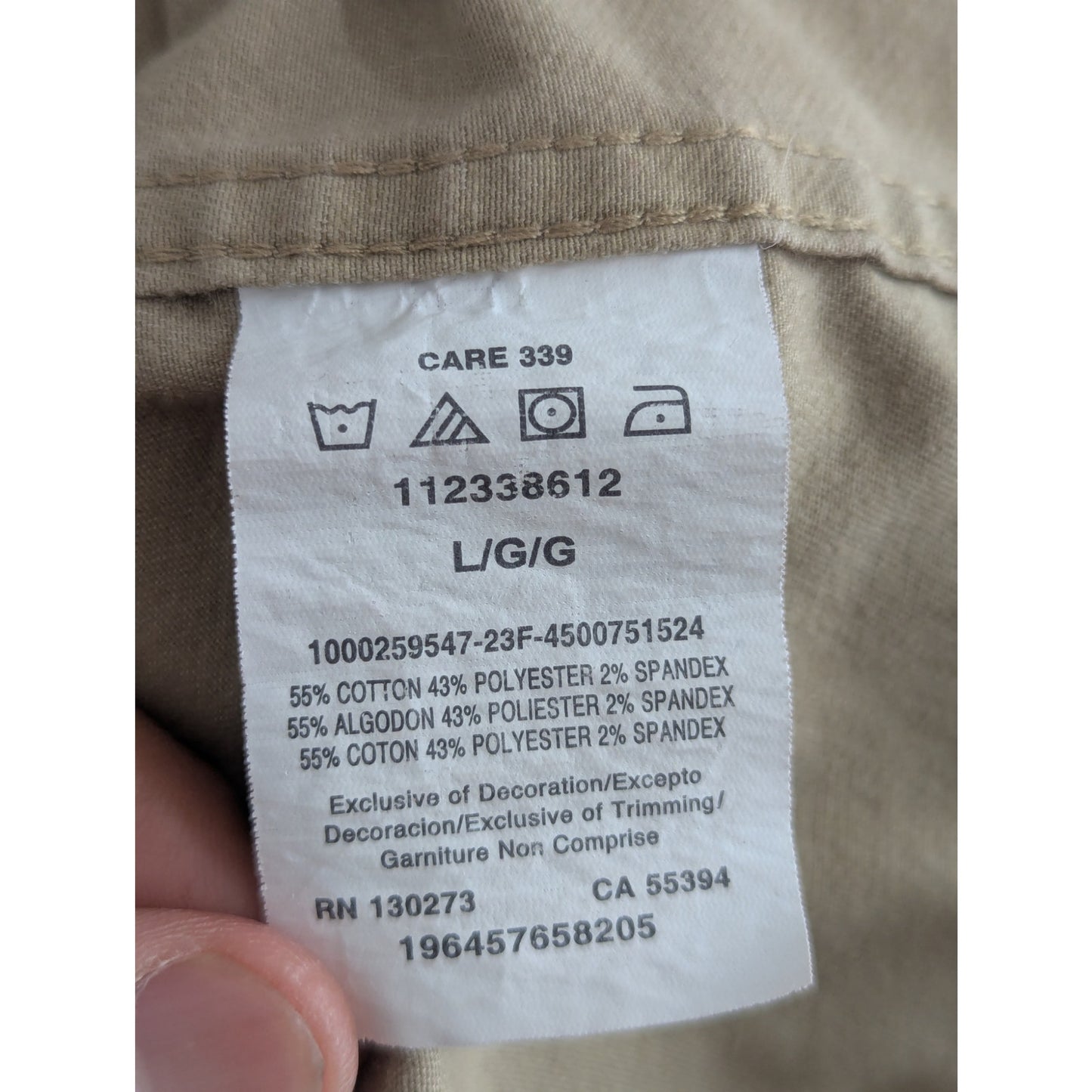 Wrangler Work Shirt Khaki Color Men's Size Large