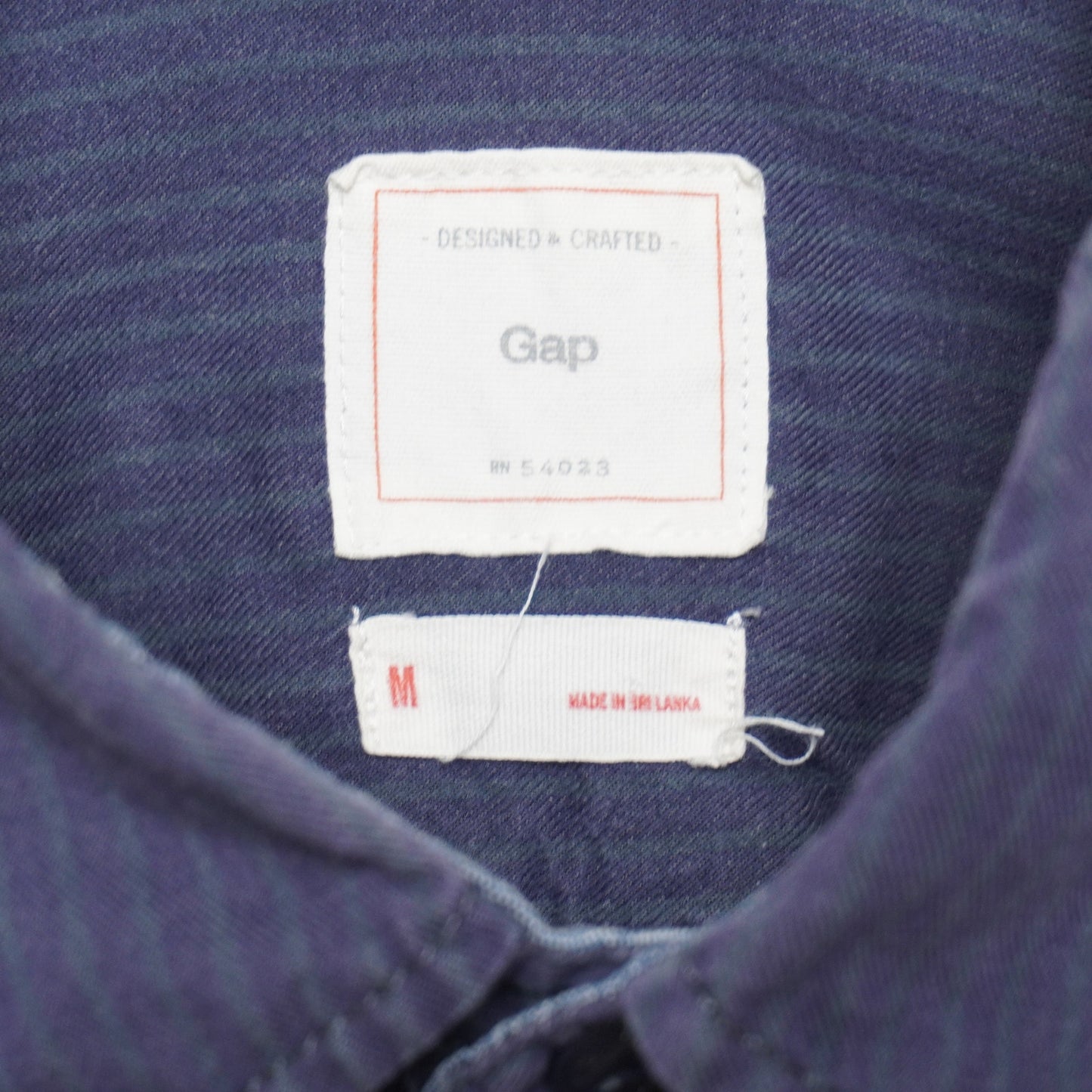 Gap Blue Striped Button Down Shirt Long Sleeve Size Medium