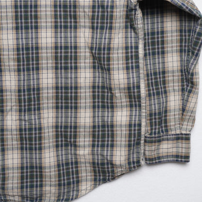 Vintage Dockers Green/Cream Flannel Shirt 100% Cotton Size L