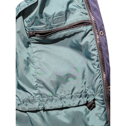 Vintage Eddie Bauer Lined Goose Down Puffer Vest Navy Blue Size Large