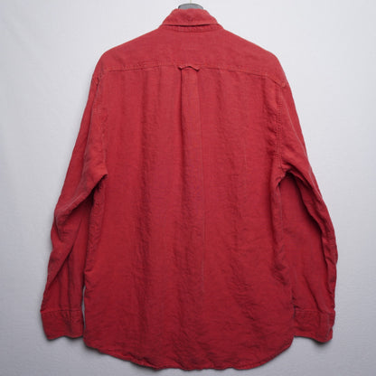 Vintage Gant "The Linen Shirt" Size L 100% Linen Button Down Collar