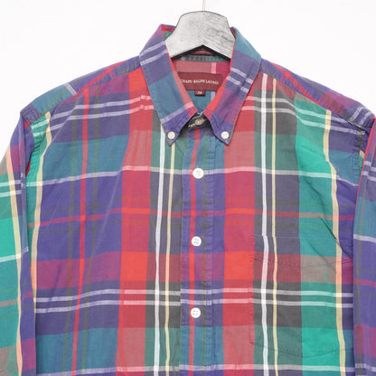 Vintage Chaps Ralph Lauren Plaid Shirt – Made in USA – Size M – 100% Cotton