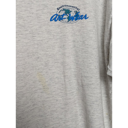 VTG Environmental Art Wear "Autumn's Monarchs" Fall Birds Graphic T-Shirt Size L