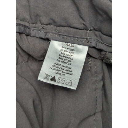 Unionbay UB Tech Gray Classic Fit Comfort Waist Travel Pants Size 34