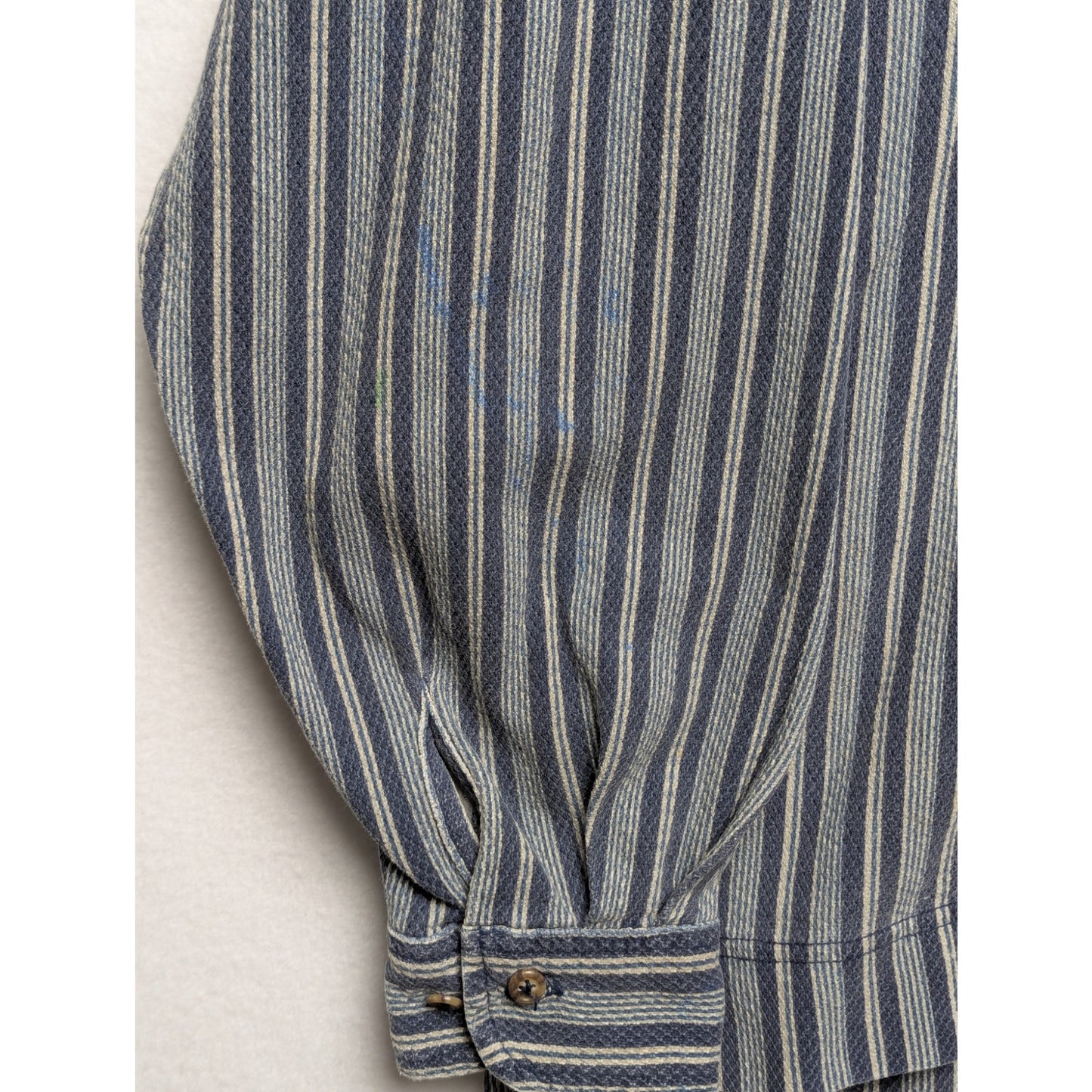 Dockers Striped  Vintage Style Henley Cotton Pullover Shirt XL