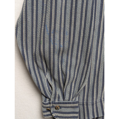 Dockers Striped  Vintage Style Henley Cotton Pullover Shirt XL
