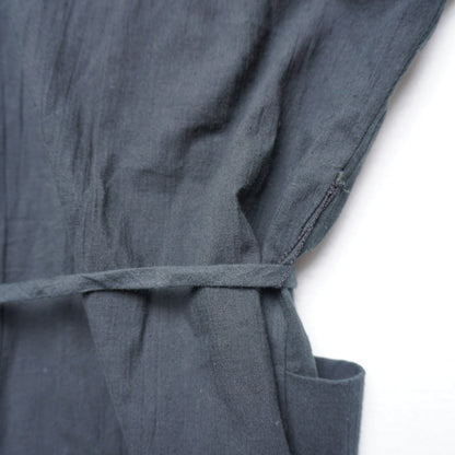 Vintage Dotti Kimono Style Black Robe Made in USA Small