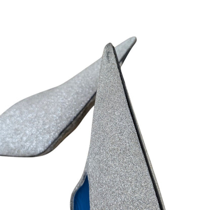 Balenciaga Glitter Knife Heels Slingback Bow 37