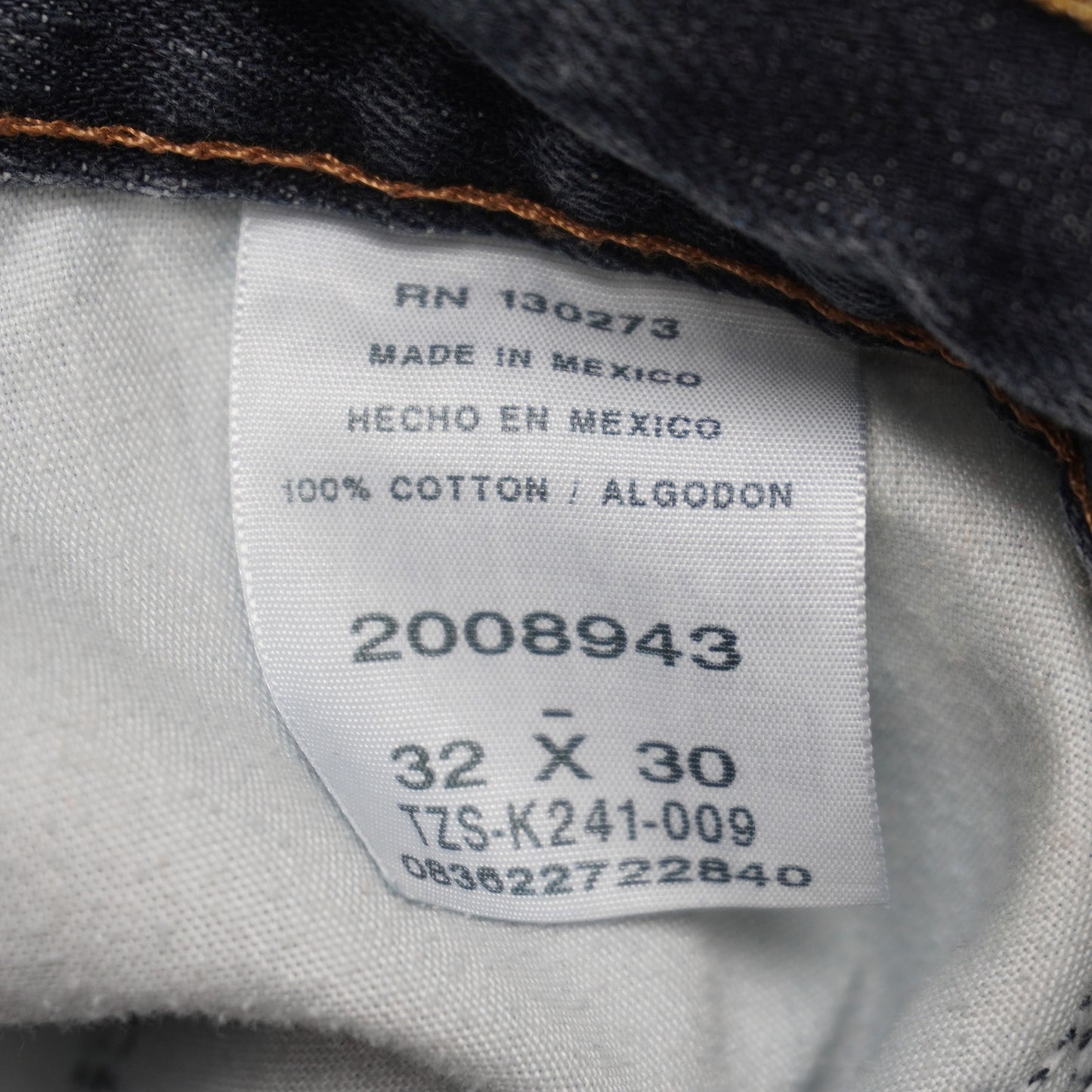 Lee Regular Fit Jeans Men's Size 32x30 Straight Leg Dark Wash Made in Mexico