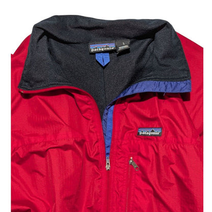 Vintage Patagonia Red Full Zip Windbreaker Fleece Lined Size L