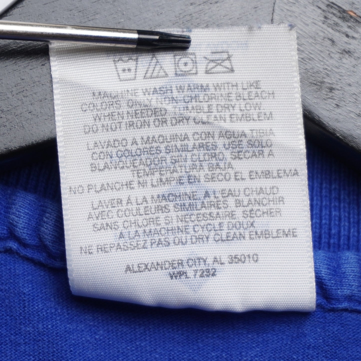Preppy School Sports Uniform Blue Jersey Polo M